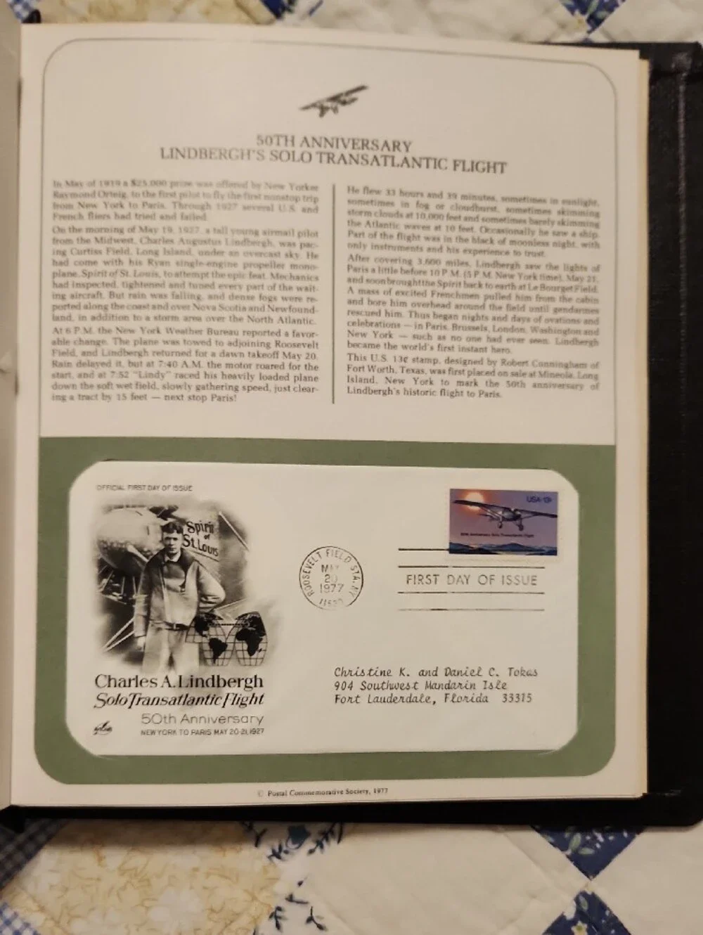 U.S. First Day Covers & Special Covers Collector Album - Black